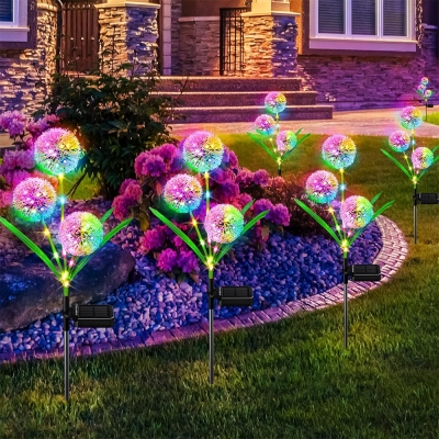 Фото: Садовые уличные светильники на солнечной батарее Dandelions, 2 шт-2 Садовые уличные светильники на солнечной батарее Dandelions, 2 шт-2