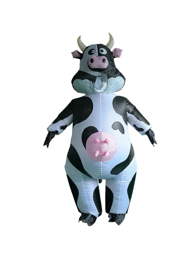 Фото: Надувной карнавальный костюм Корова-Бурёнка FZ1897-1 Надувной карнавальный костюм Корова-Бурёнка FZ1897-1